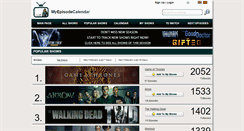 Desktop Screenshot of myepisodecalendar.com